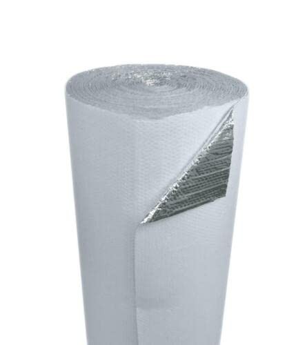 REFLECTIX 48″ x100′ Double Bubble White Reflective Foil Silver/White