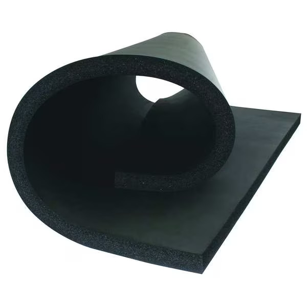Armacell Insulation Sheet, Polyolefin, 36 in x 48 in, 1/2 in Wall, Black