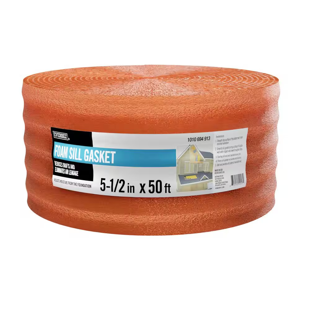 5 1/2 In. X 50 Ft. Multi Use Sill Plate Gasket (2-Pack)