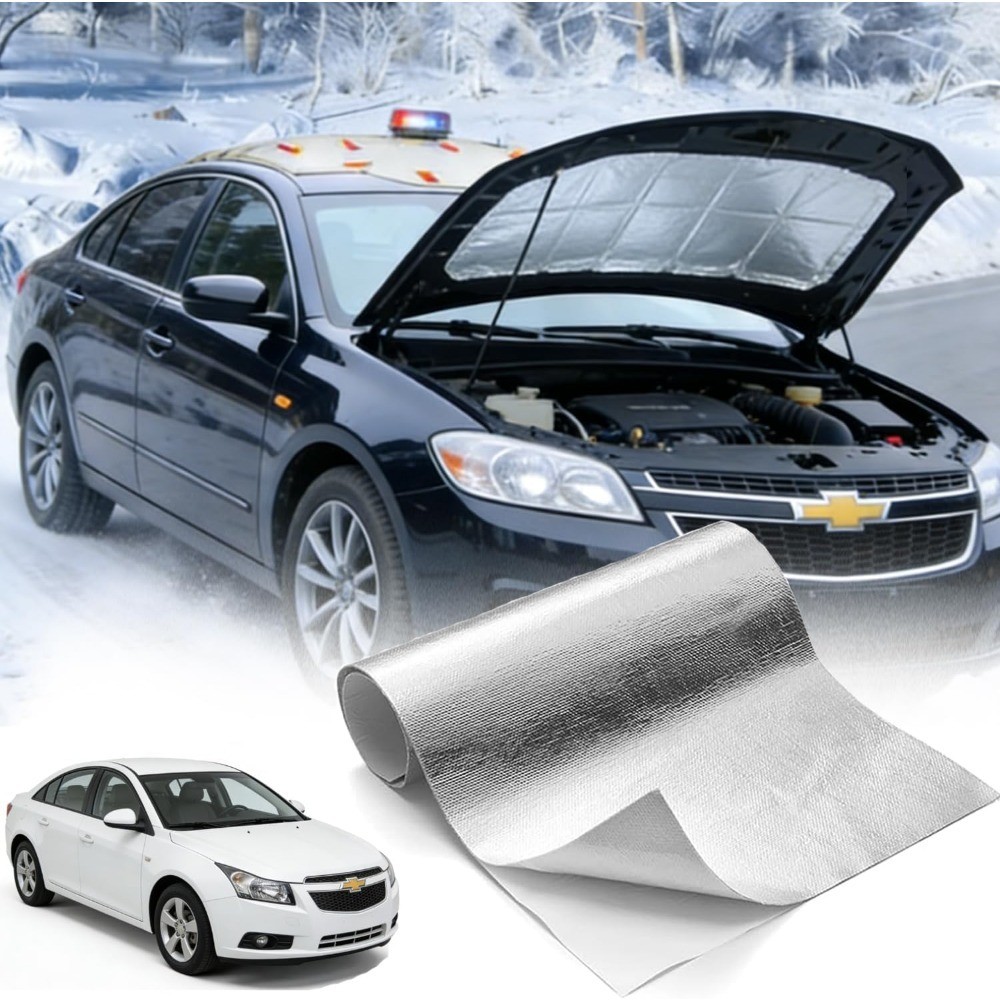 Self Adhesive Heat Shield Mat 2400°F Aluminized Fiberglass Thermal Barrier