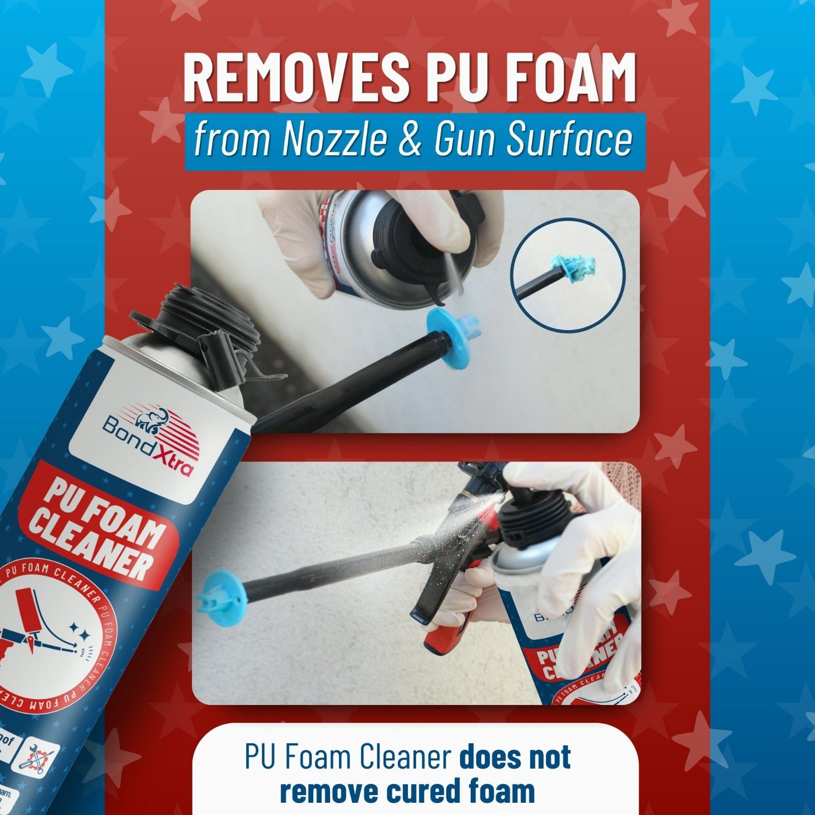 Spray Foam Cleaner, Insulation Polyurethane Sealant Remover for Pro Dispensing