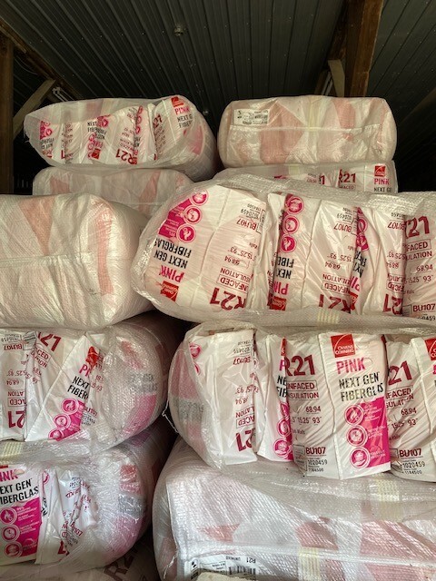R-21 Unfaced Fiberglass Insulation Batt 15.25″ x 93″ (7 per bag)