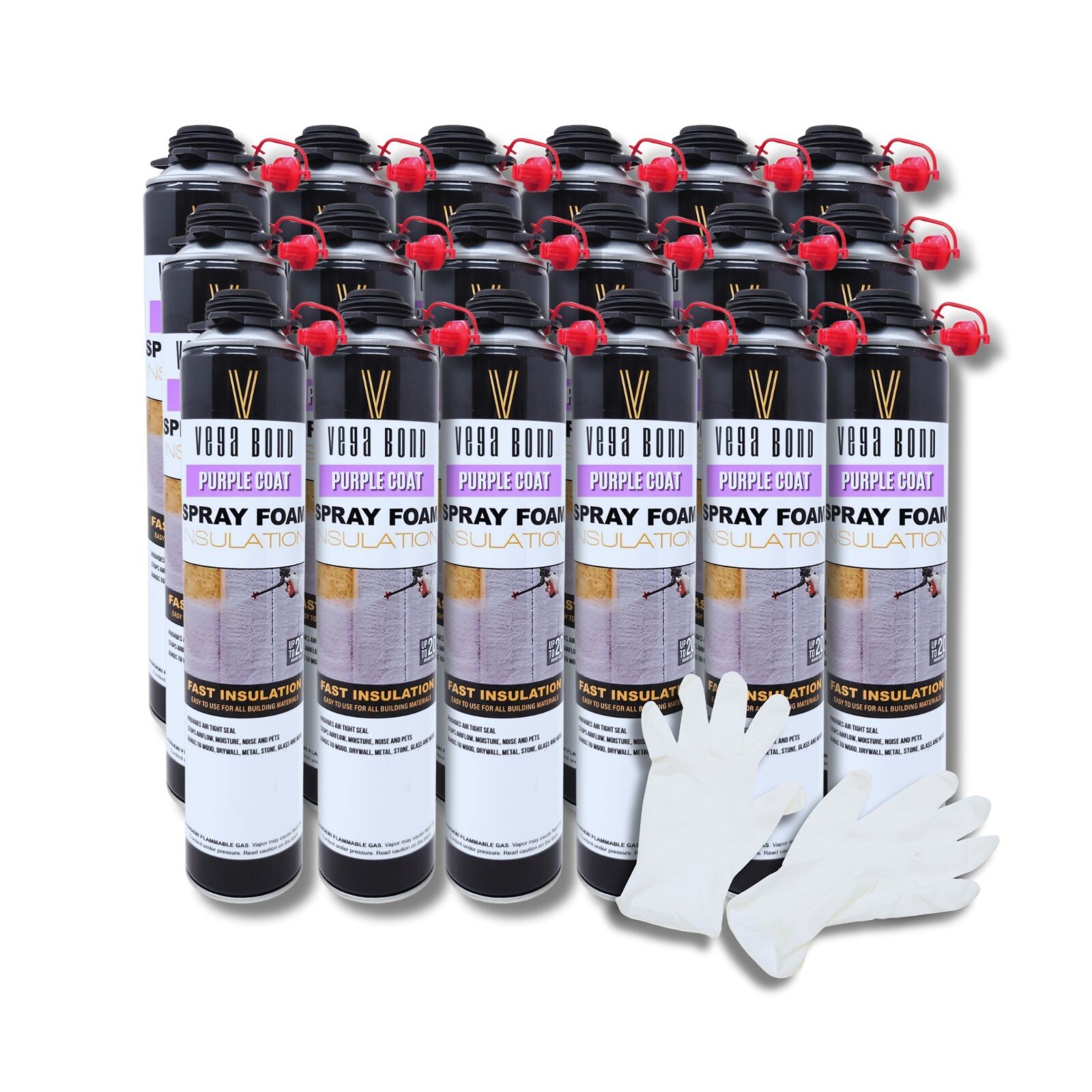 Vega Bond Purplecoat Single Component Spray Foam Insulation 18-Packs-360BF