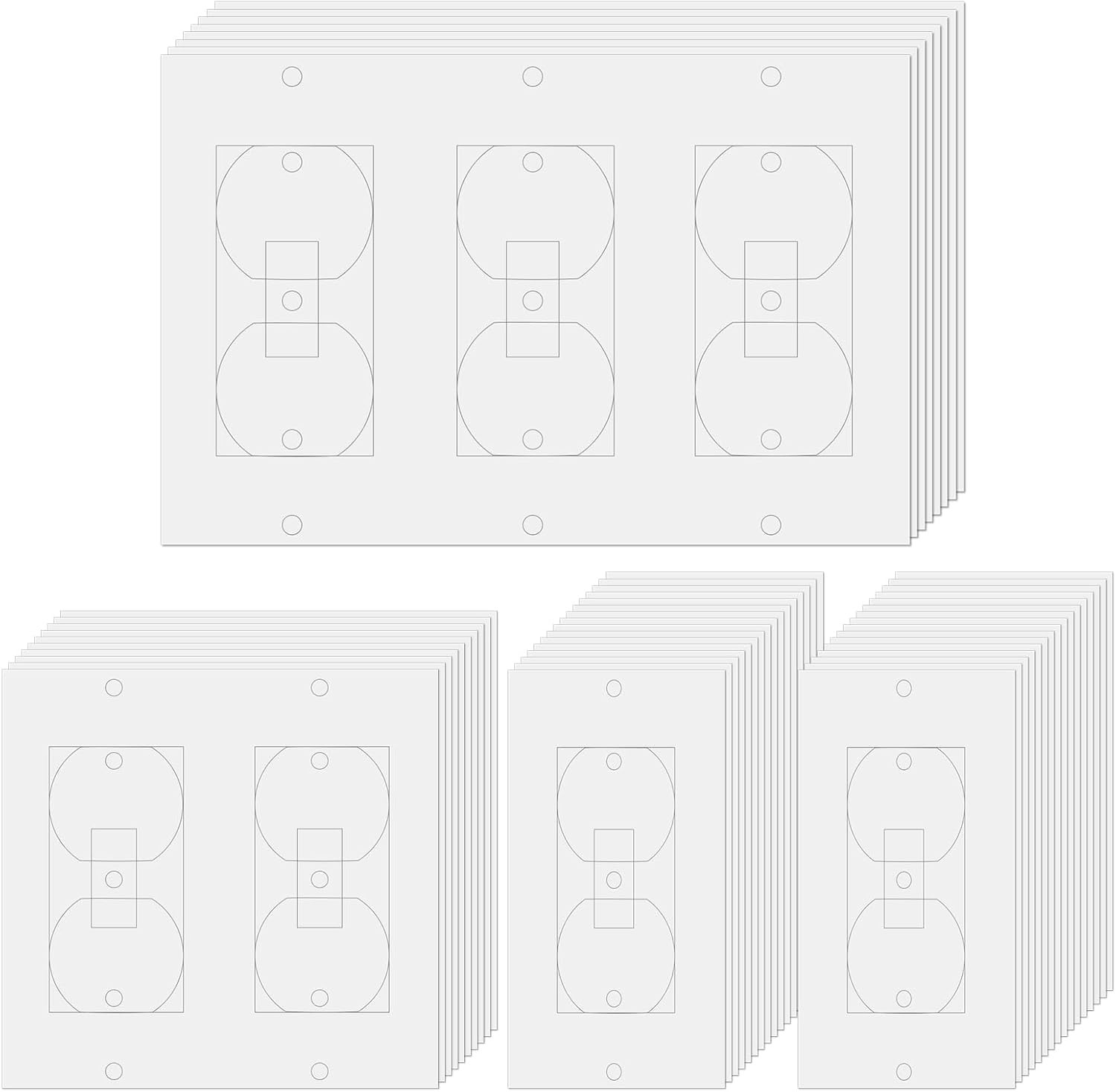 30 Pcs Electrical Outlet Insulation Pads and Foam Gaskets