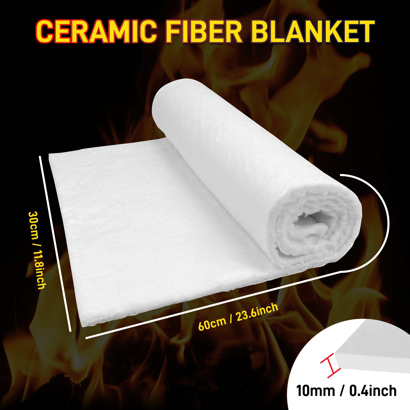 Ceramic Fiber Insulation Mat High temperature resistance and Flame retardant