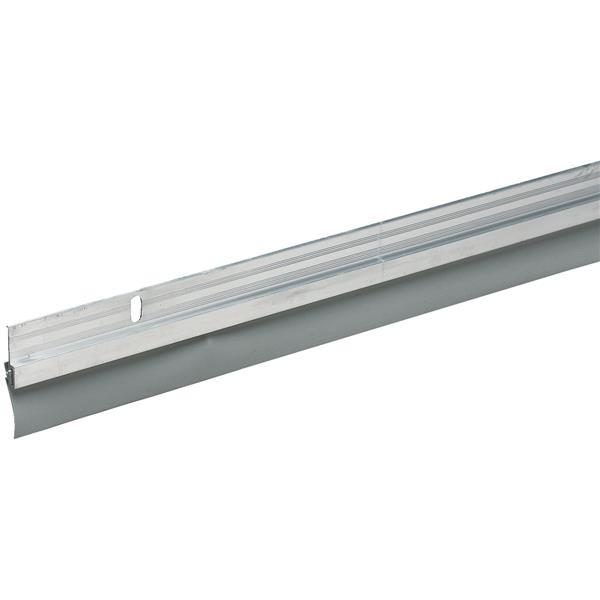 (24)- Thermwell 1.5″ W x 1.5″ H x 36″ L Silver Aluminum Door Bottom Vinyl