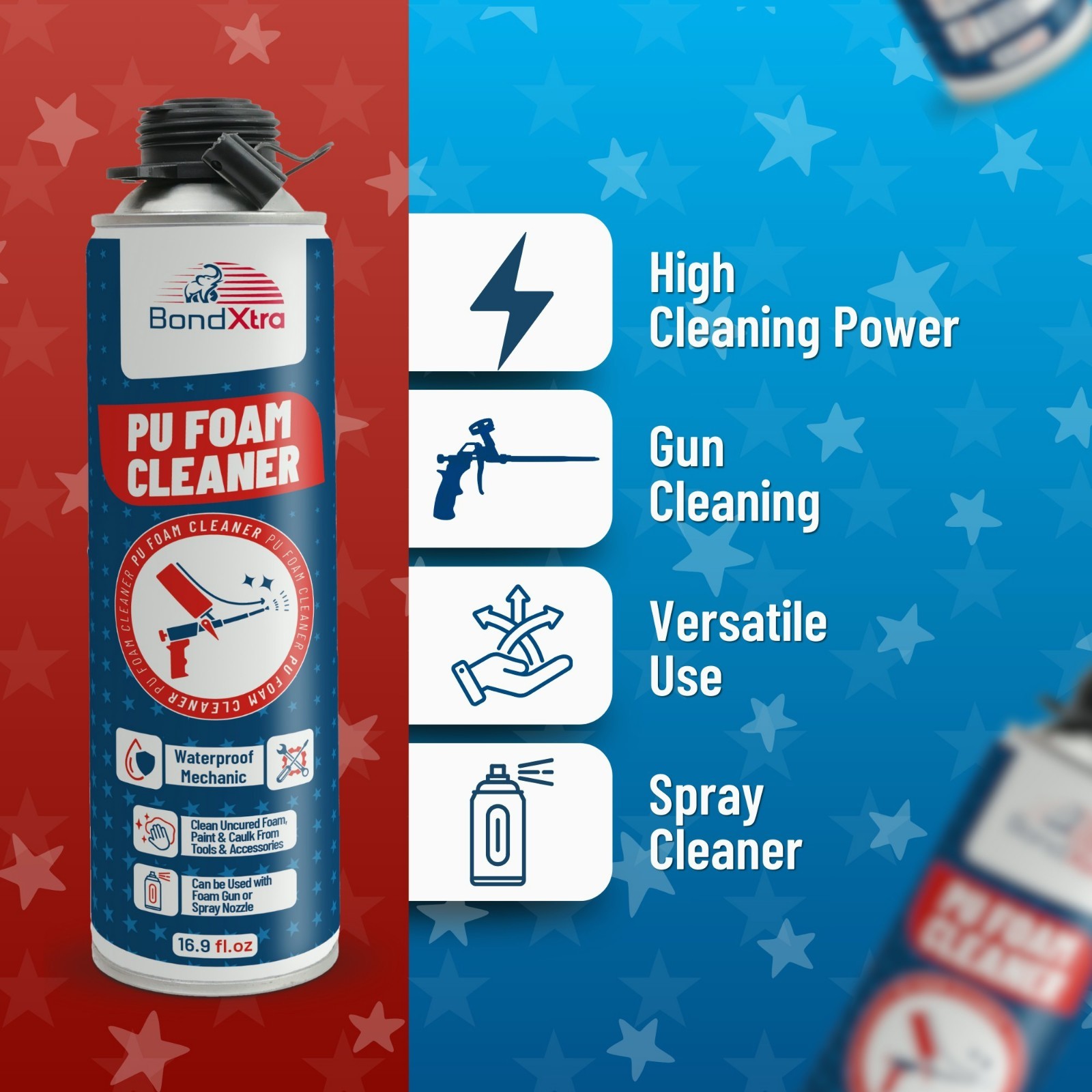 Spray Foam Cleaner, Insulation Polyurethane Sealant Remover for Pro Dispensing