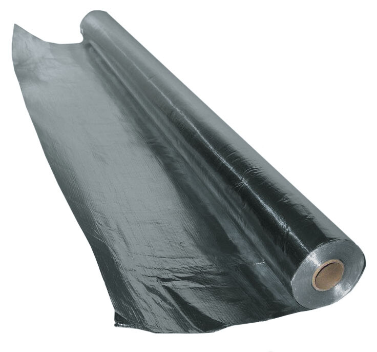 Radiant VAPOR Barrier SOLID Insulation Roll ALUMINUM FOIL HEAT SHIELD 4X25FT