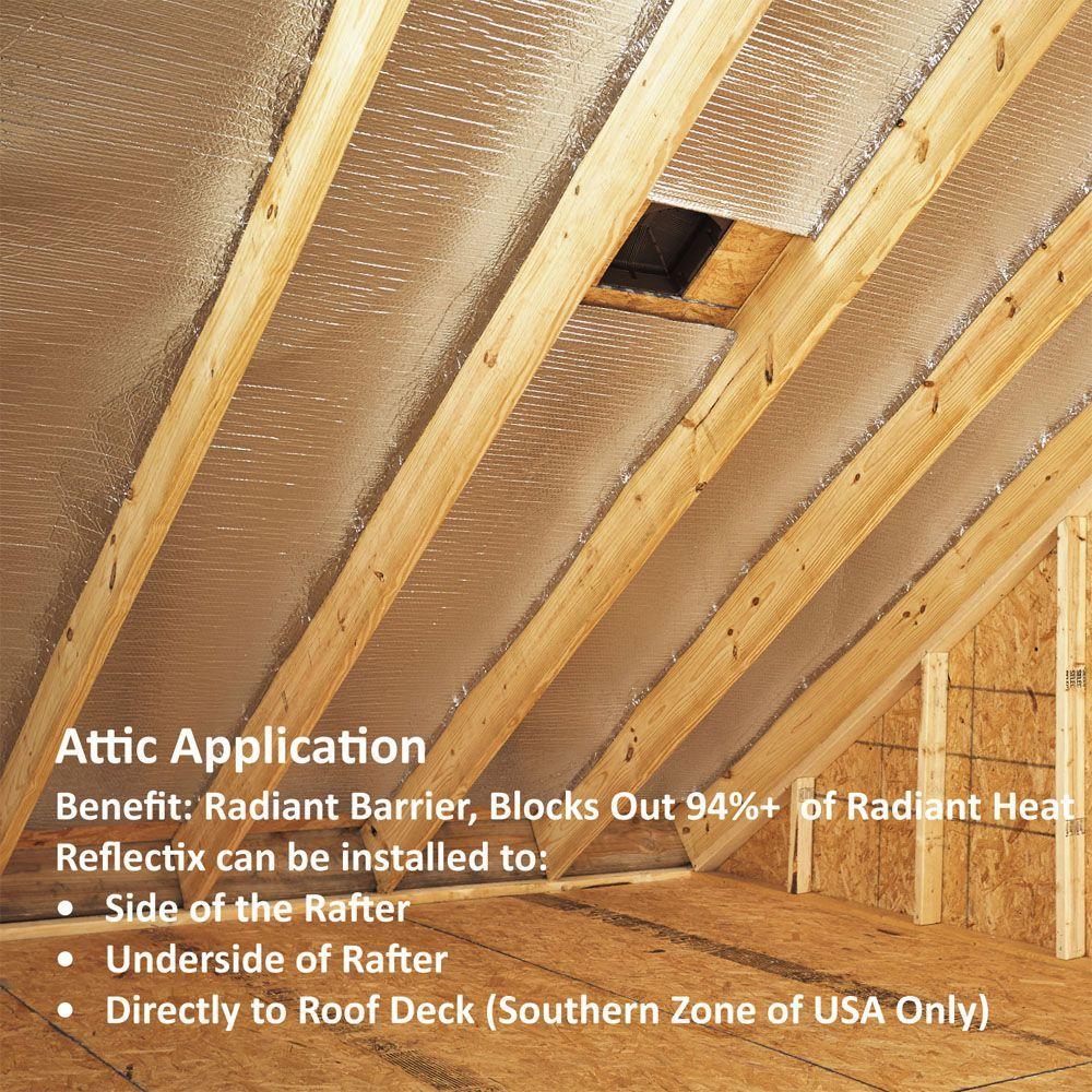 2-Ft x 25-Ft Reflective Insulation Duct Pipe Attic Wall Garage-Door Water-Heater