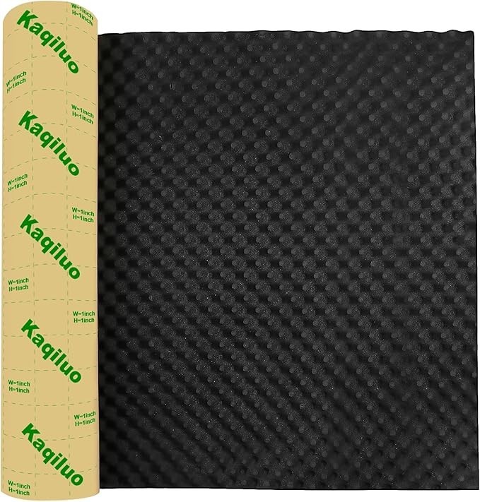 Kaqiluo Self Adhesive Egg Crate Foam 1.77″ Soundproof Insulation Thermal Mat