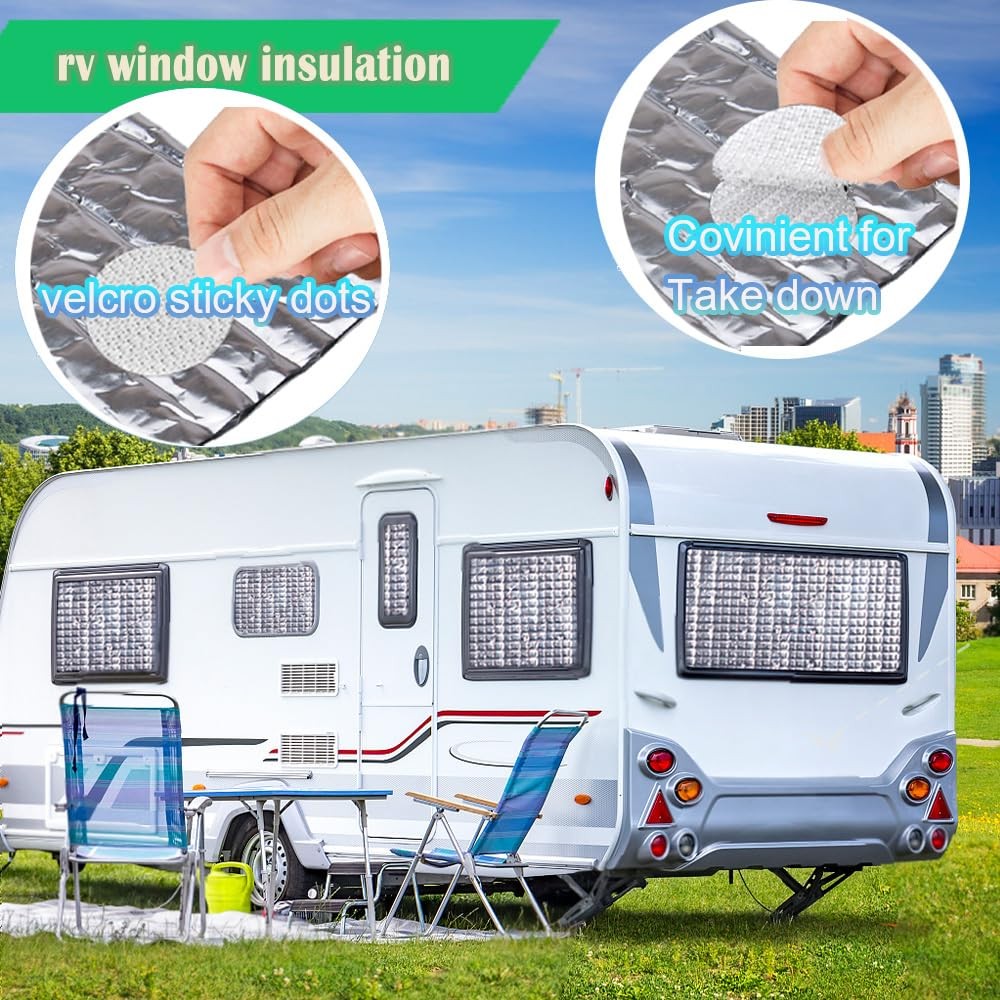 24″ x 10 Ft Reflective Window Insulation ,Rv for 3MM×24inch×10Ft