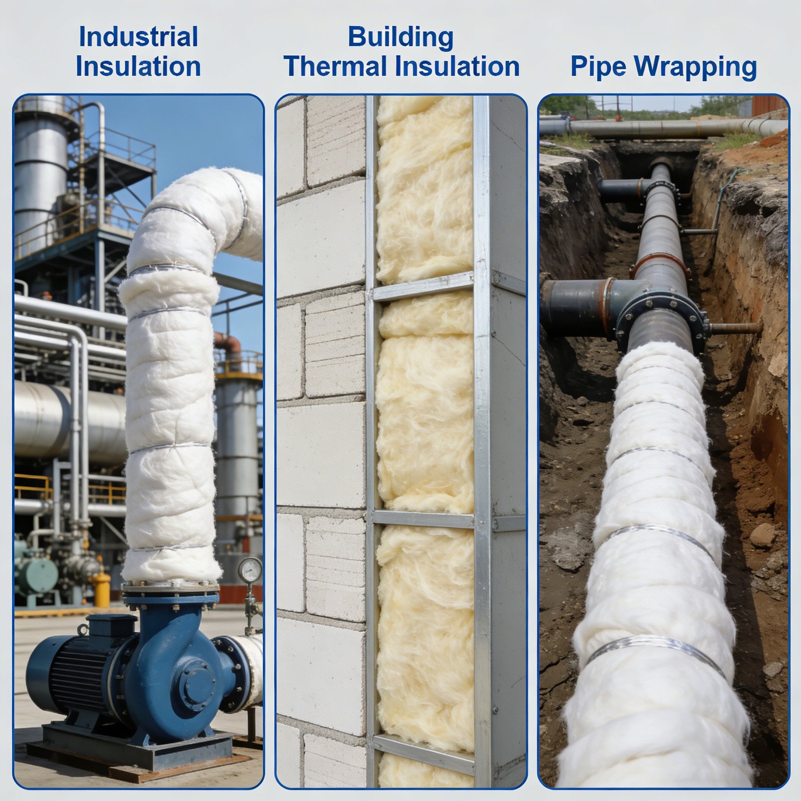 16″x24″ High Temperature Resistant Ceramic Fiber for Pipe Thermal Insulation