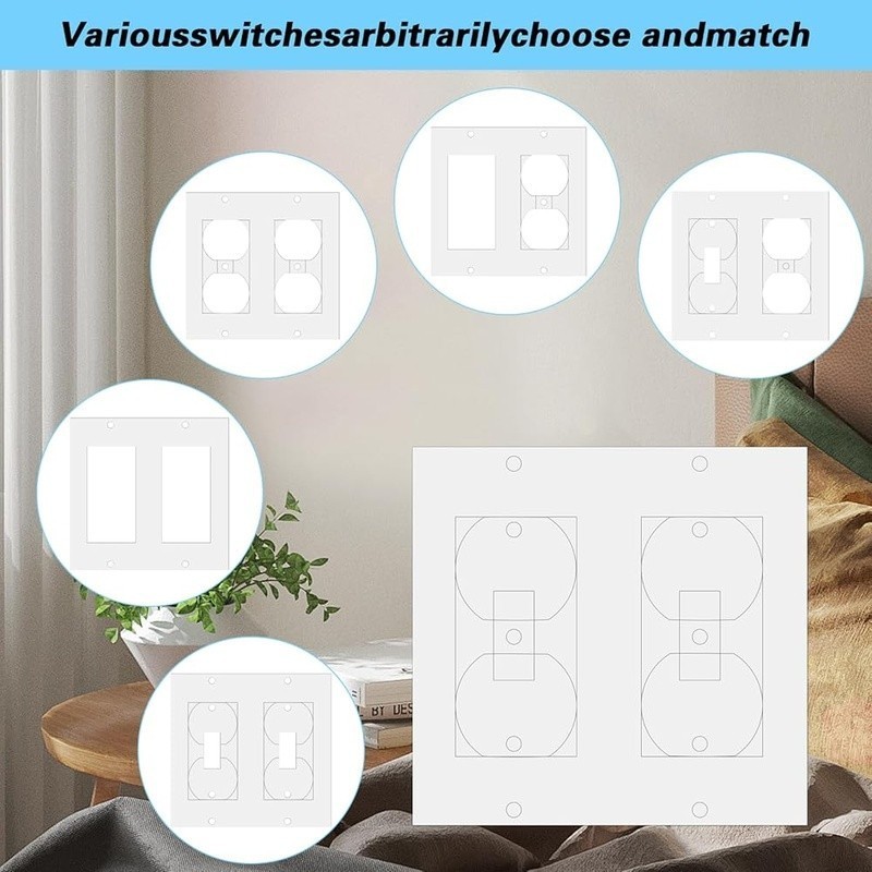 30Pc Electrical Outlet Insulation Pads Draft Sealers Foam Gasket Wall Insulation