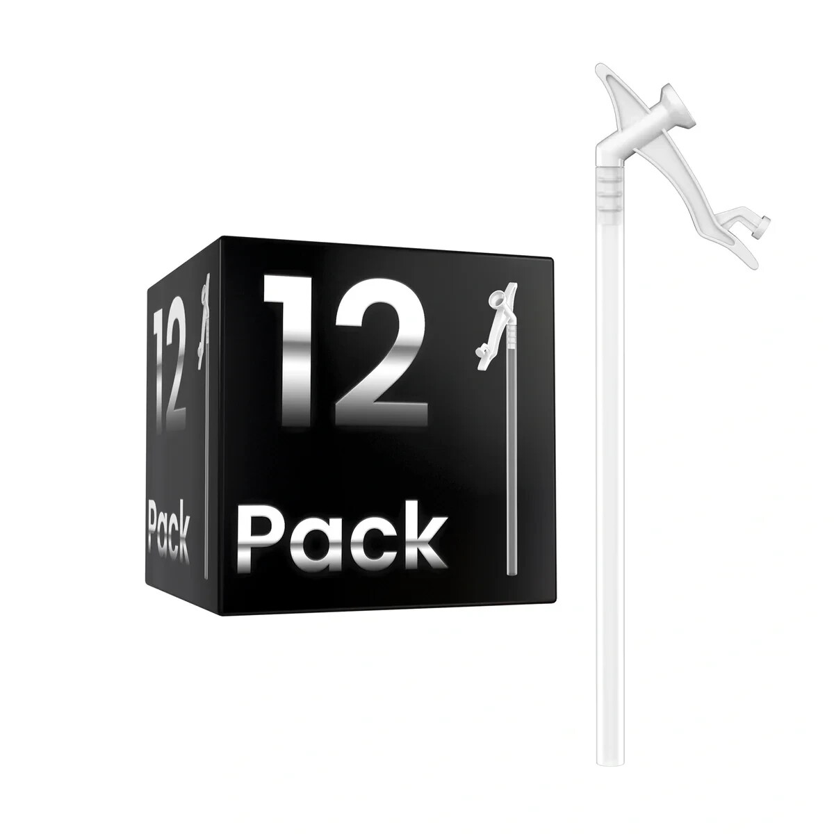 Sprayman Gap Filling Nozzle Tips – Insulating Plastic Straw Tubes – 12 Pack