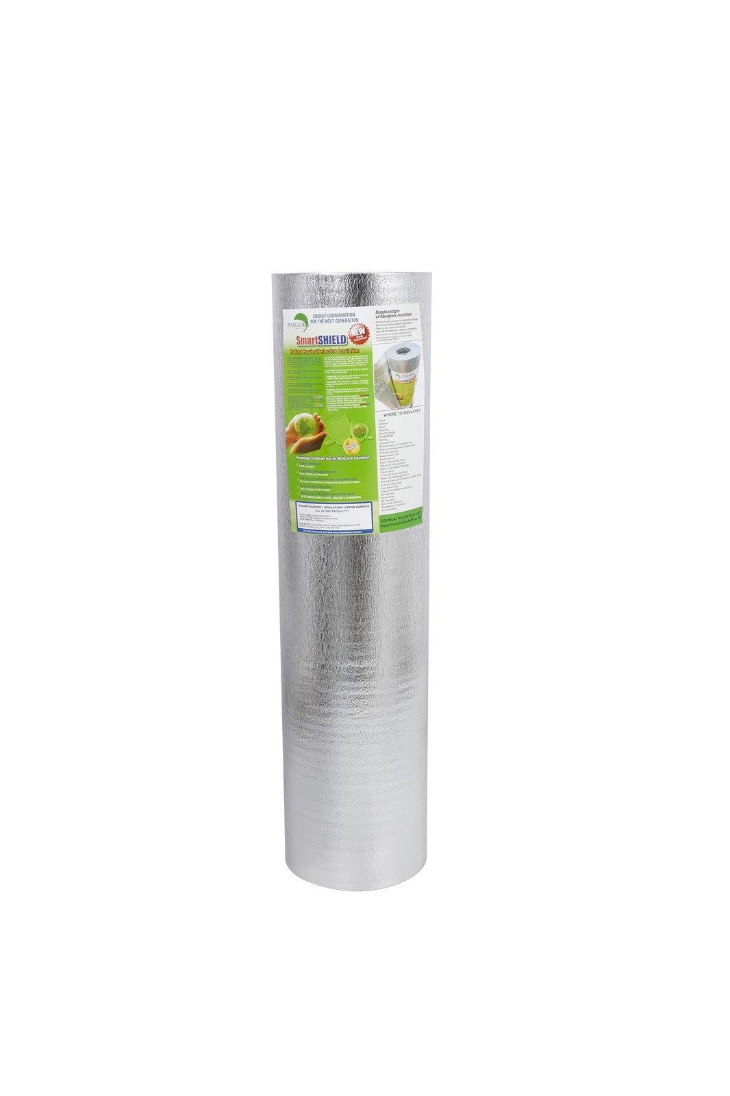 SmartSHIELD -1.5mm 48″ x100ft Reflective Insulation roll 400 Sq. Ft., Foam Co…