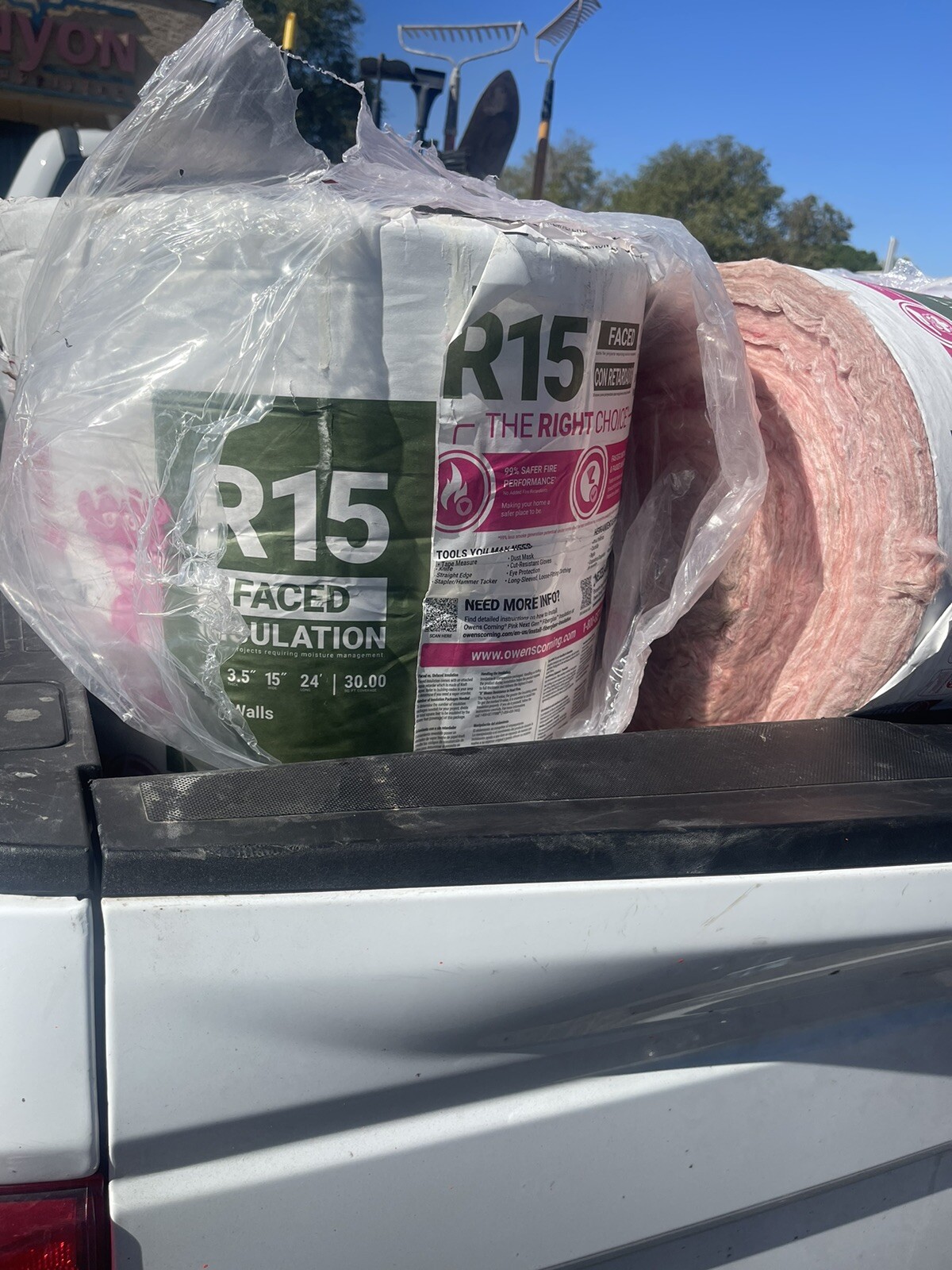 Owens Corning RF15 Pink fiber Glass Insulation