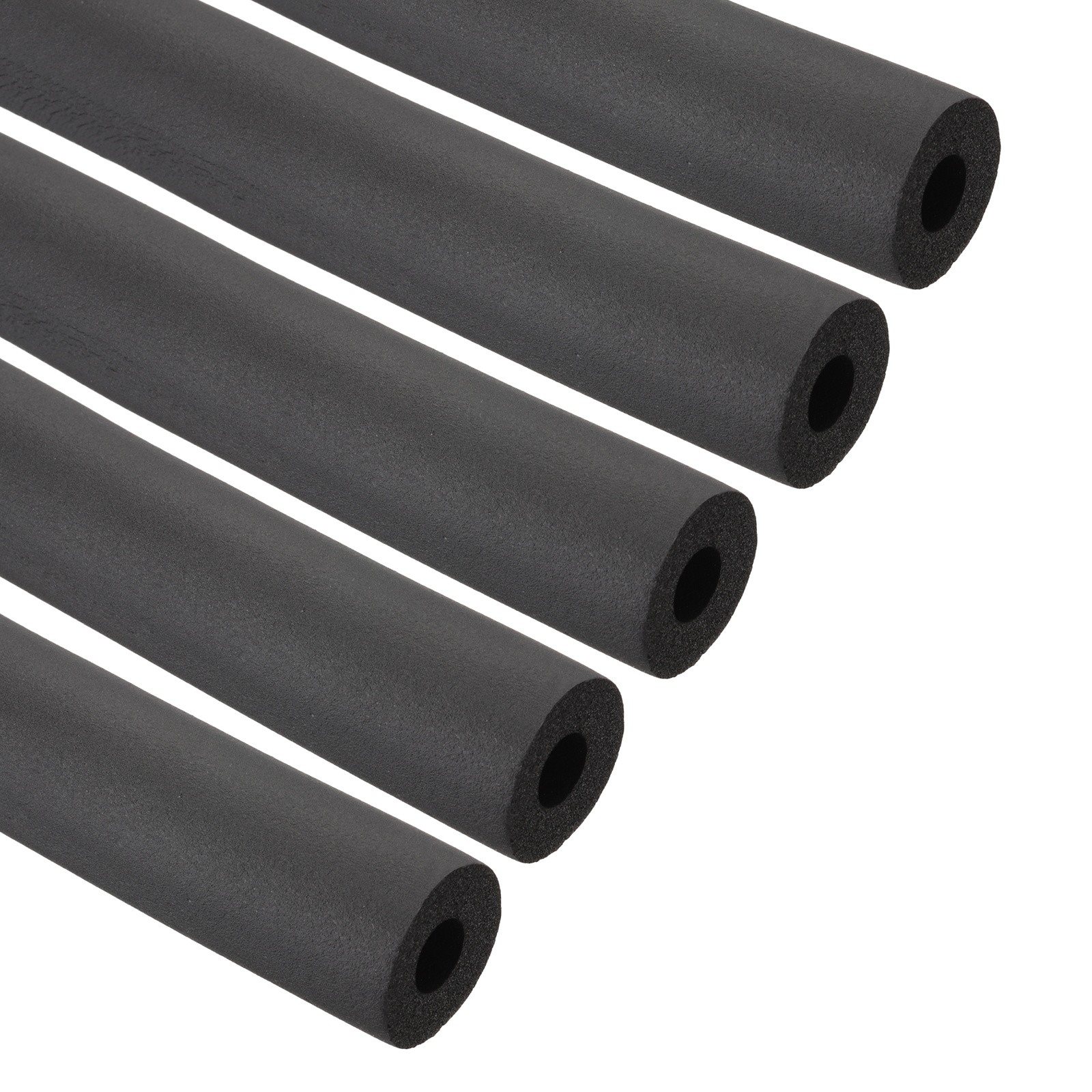 5Pcs 3/8″(10mm) ID x 6Ft Pipe Insulation Foam Tube Black