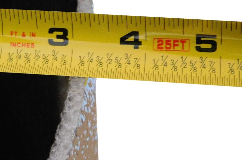 24″X5Ft Reflective BLACK FOIL Insulation Roll Foam Core Radiant Barrier R8