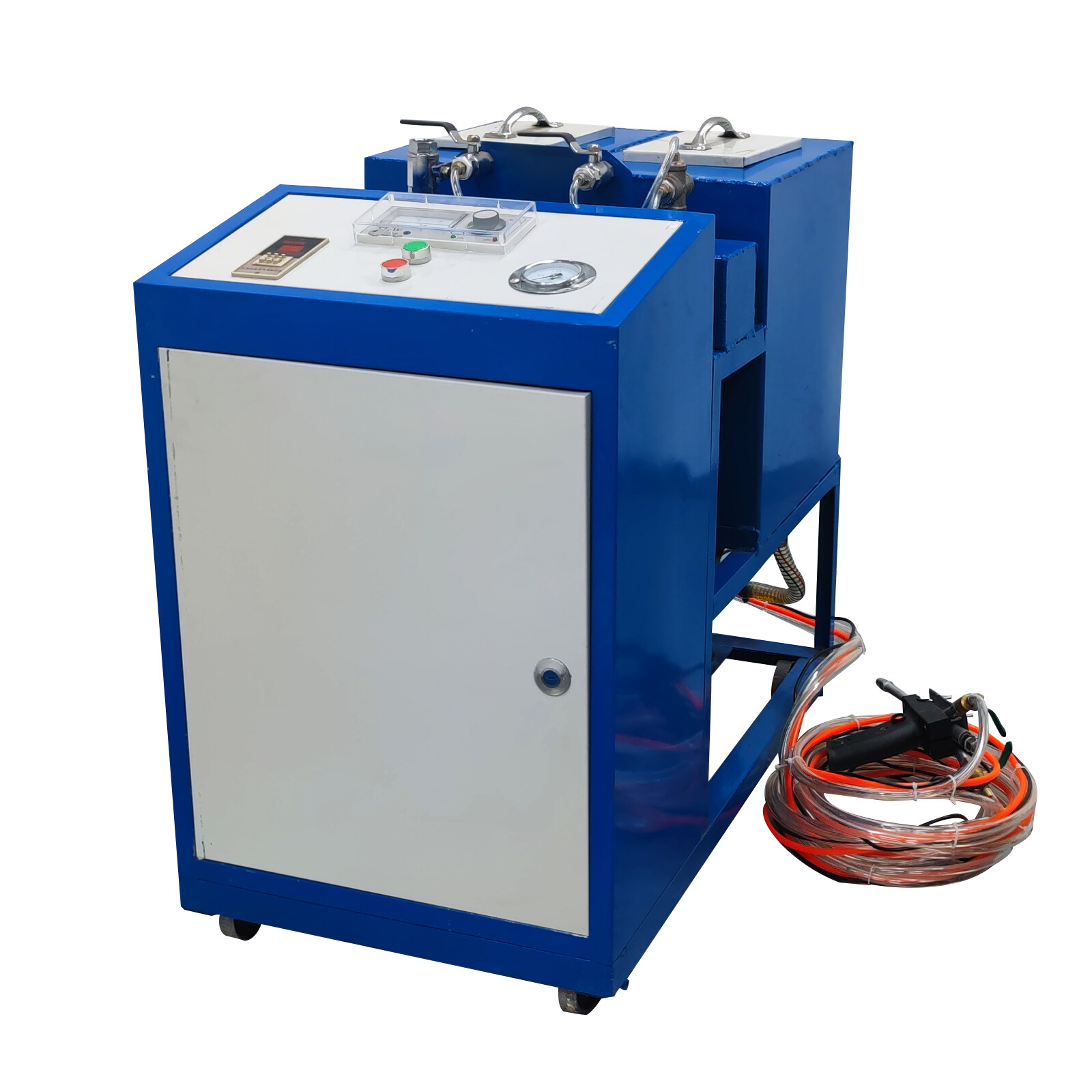 220V Polyurethane Foam Spray Insulation Machine 1:1 w/8m Hose 2 Material Boxes