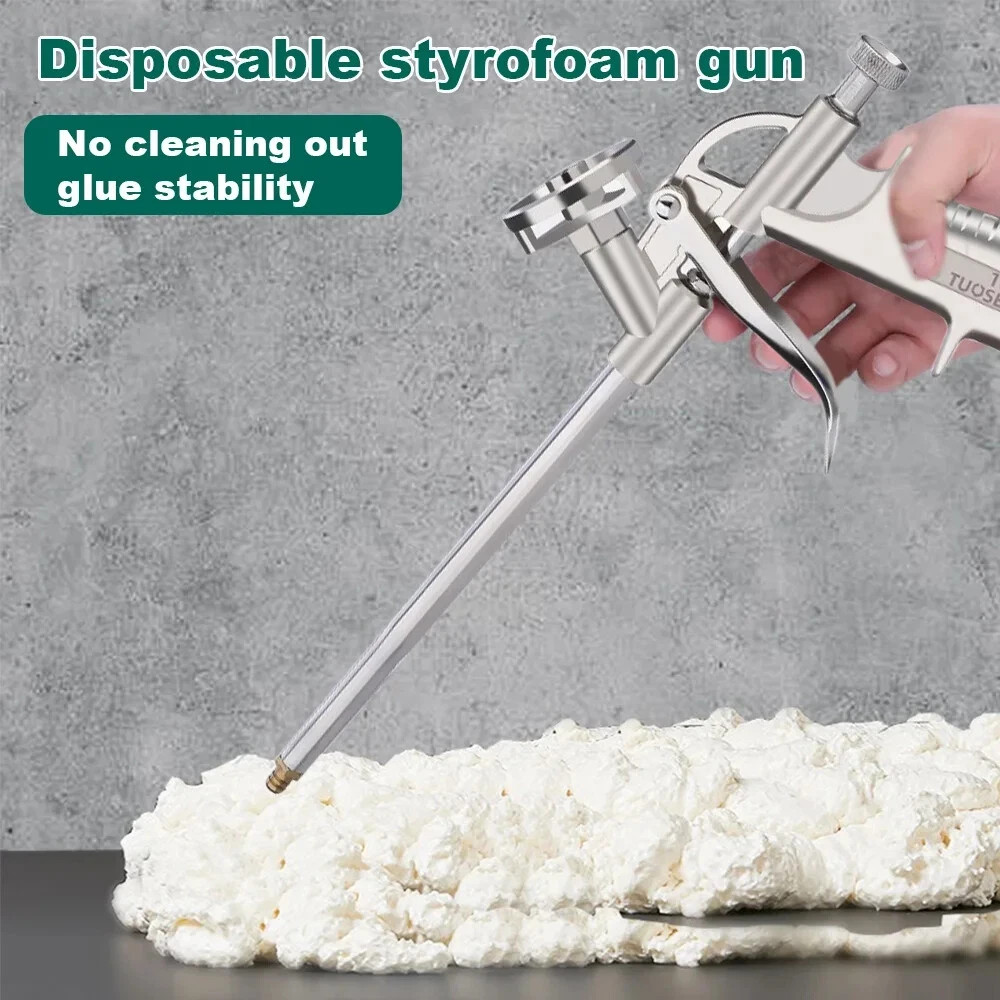 Foam Dispensing Gun Metal Tool for Polyurethane Foam Sealing and Repair