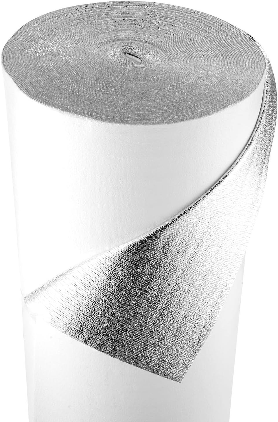 500sq Reflective White Foam Core Insulation RADIANT BARRIER 48″X125ft roll 1.5mm