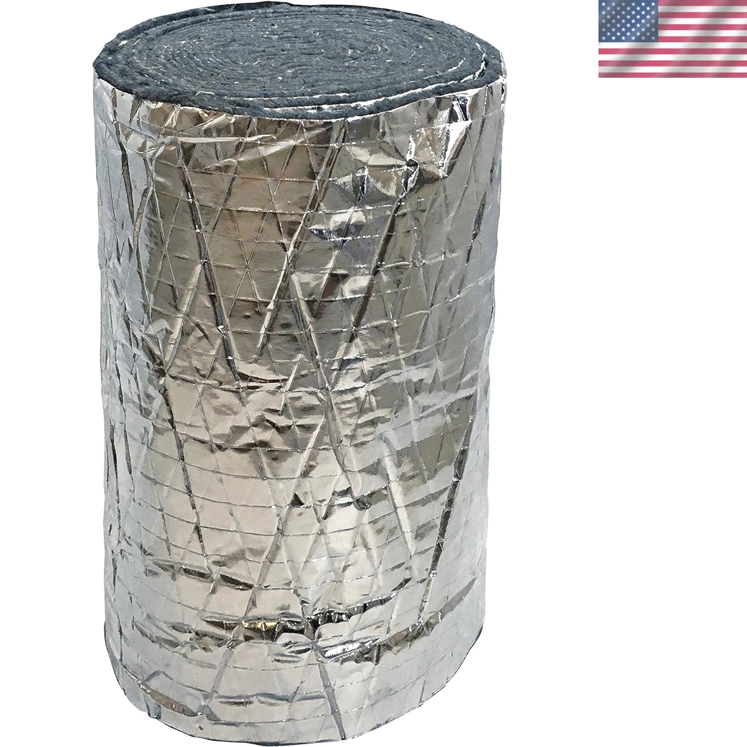 Foil Backed ‘No Itch’ Cotton Insulation Wrap – 12” x 1” x 15’ For Ducts
