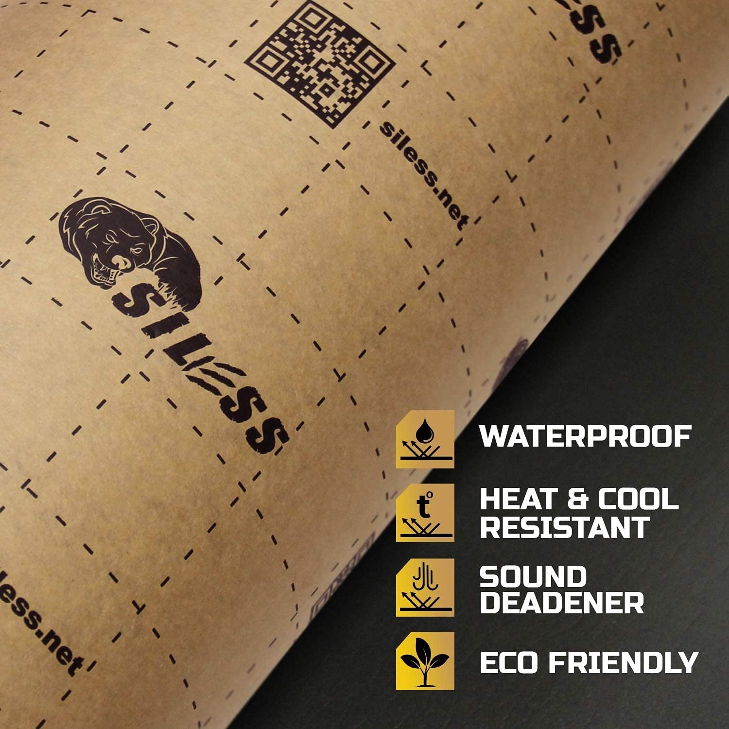 Siless Liner 157 (4 mm) mil 36 sqft Car Sound Deadening Closed Cell Foam & He…