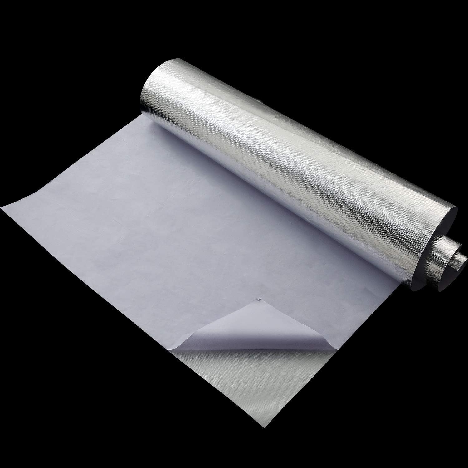 Adhesive Backed Aluminized Heat Shield Tape – 24 x 48 Inch for Multi-Purpose Use