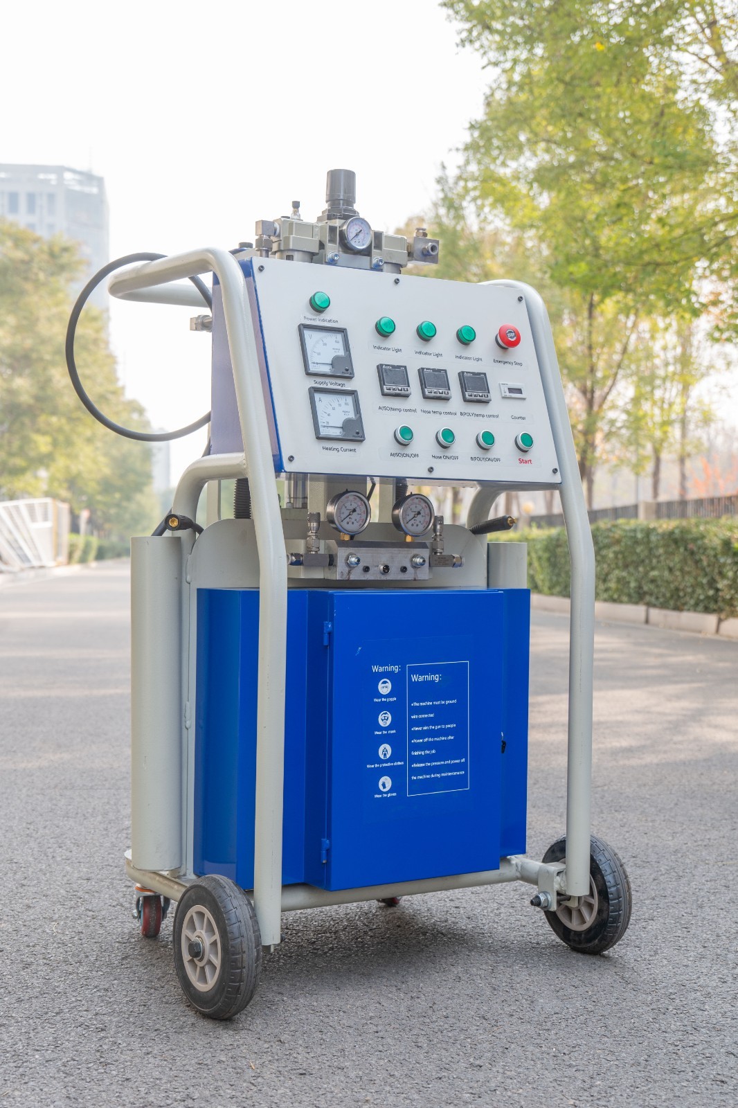 220V 14KW Pneumatic Polyurea and Polyurethane Foam Spray Insulation Machine