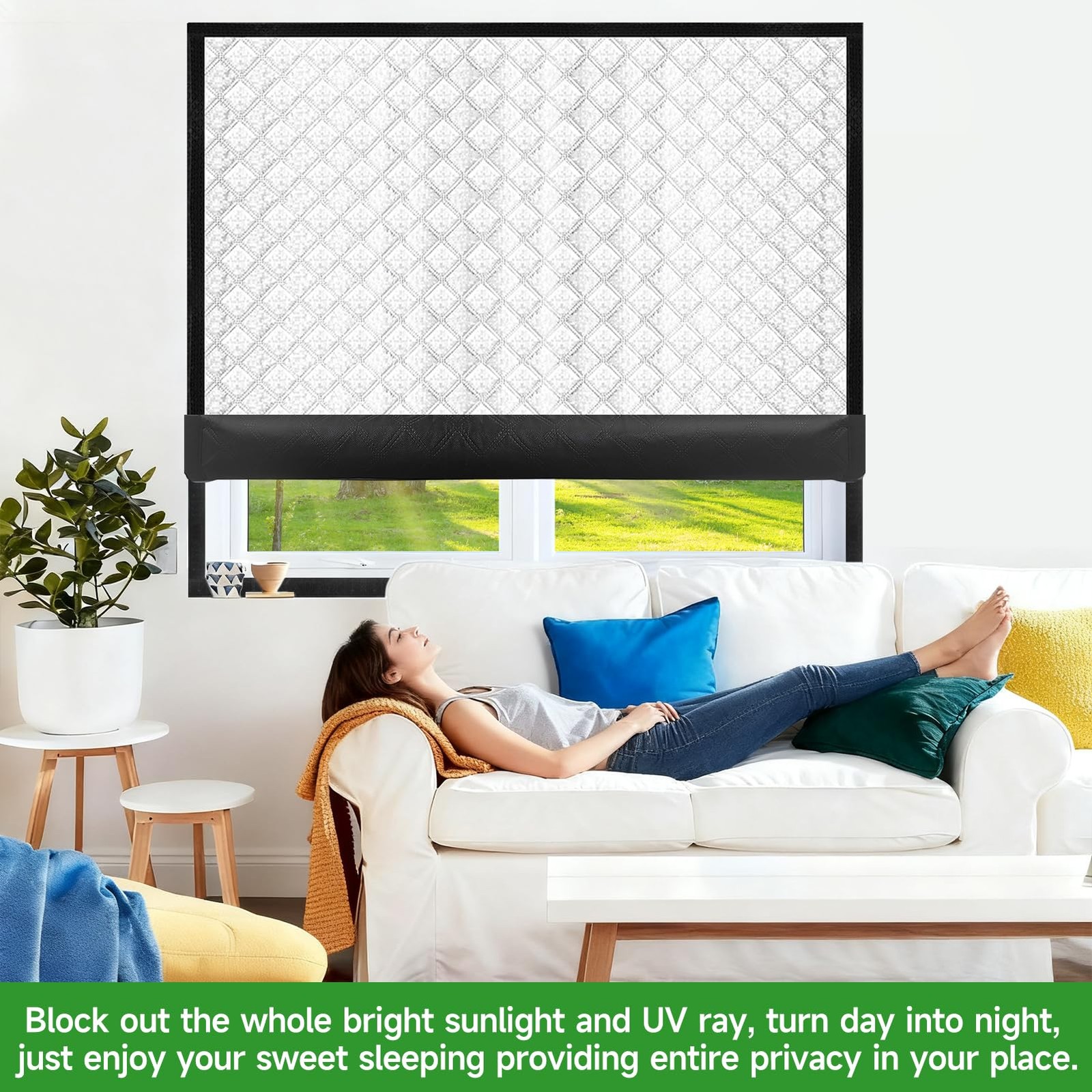 Insulated Window Cover, Sunmoxia Upgraded Oxford Cloth 24×36 inch, Sliver