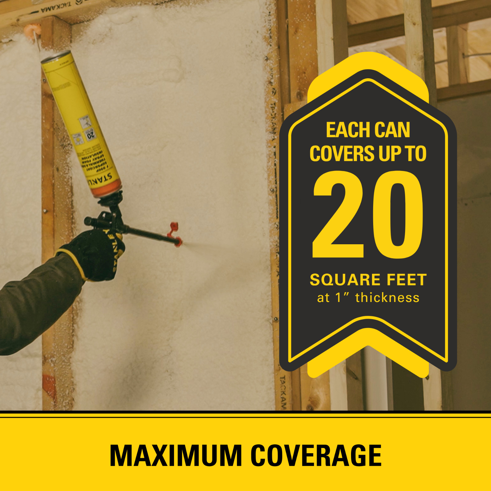 Stanley F990P SuperCoat Class A Fire Foam Closed Cell, 27.1 oz 18 Pack – No Gun