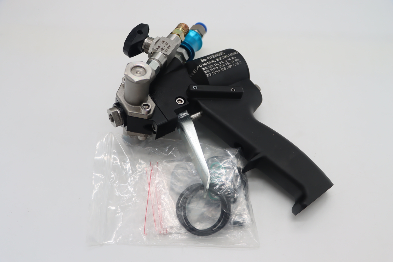 P2 PU Foam Spray Gun PU P2 Air Purification Spray Gun Self-cleaning Black New