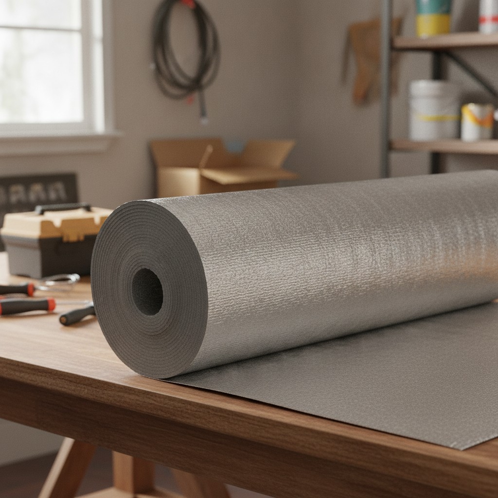 Reflective Insulation Roll 48in x 25Ft 3mm Foam Core Radiant Barrier Double R…