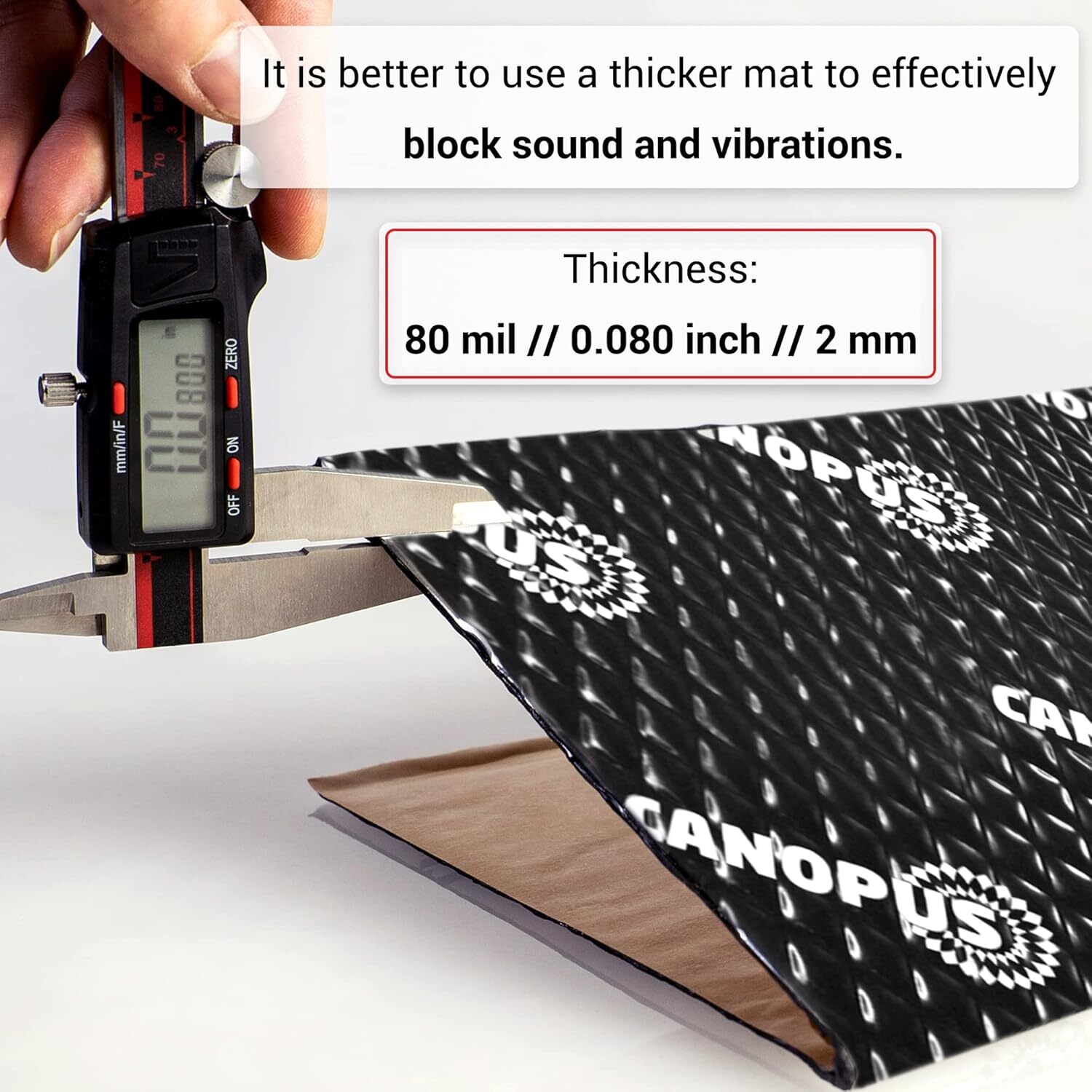 80 Mil Black Butyl Insulation Sheets 10 Sq Ft Sound Deadening Automotive Mat