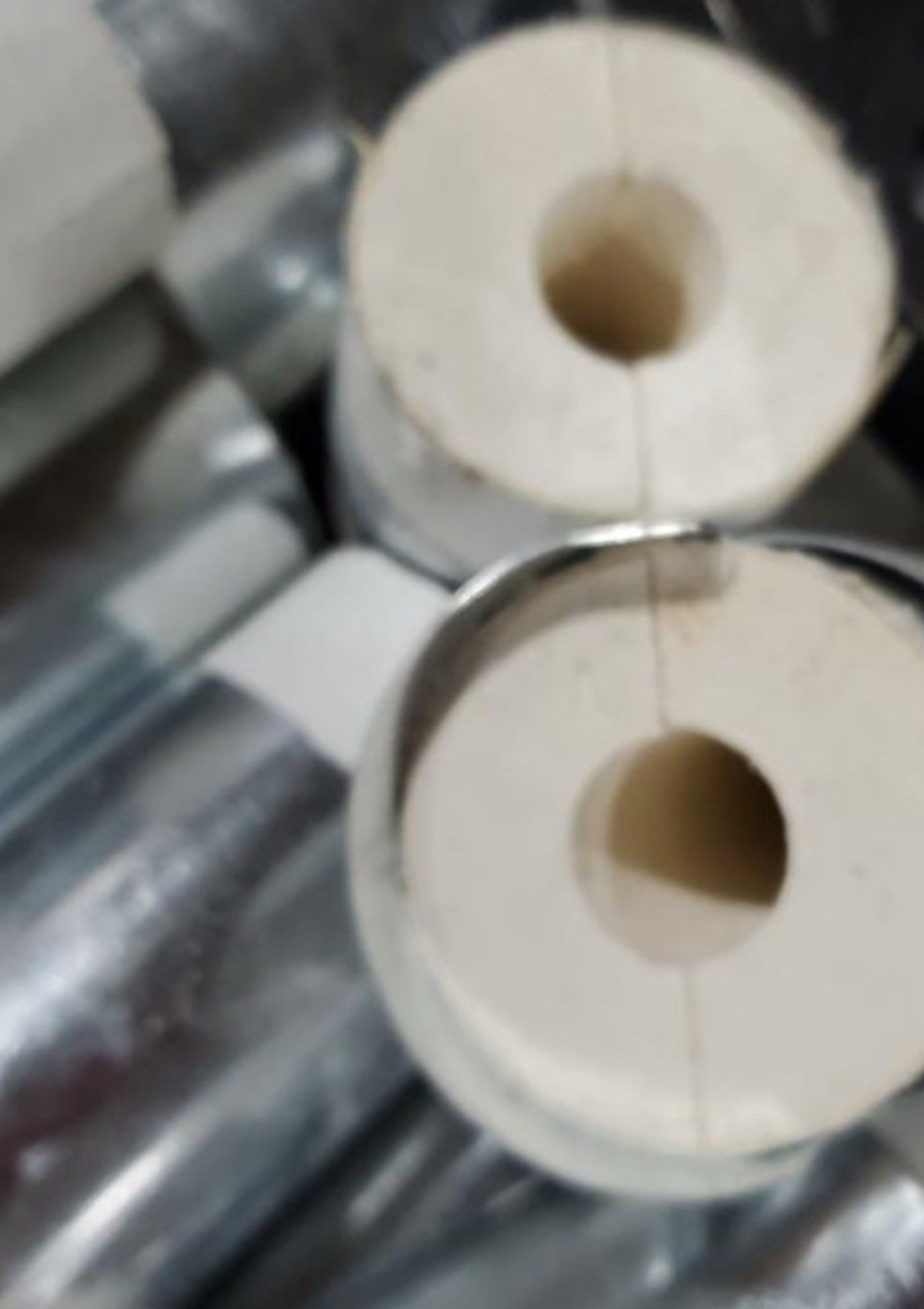 RAND Calcium Silicate Through Wall Pipe Insulation /with Shields 2-1/8 x 1