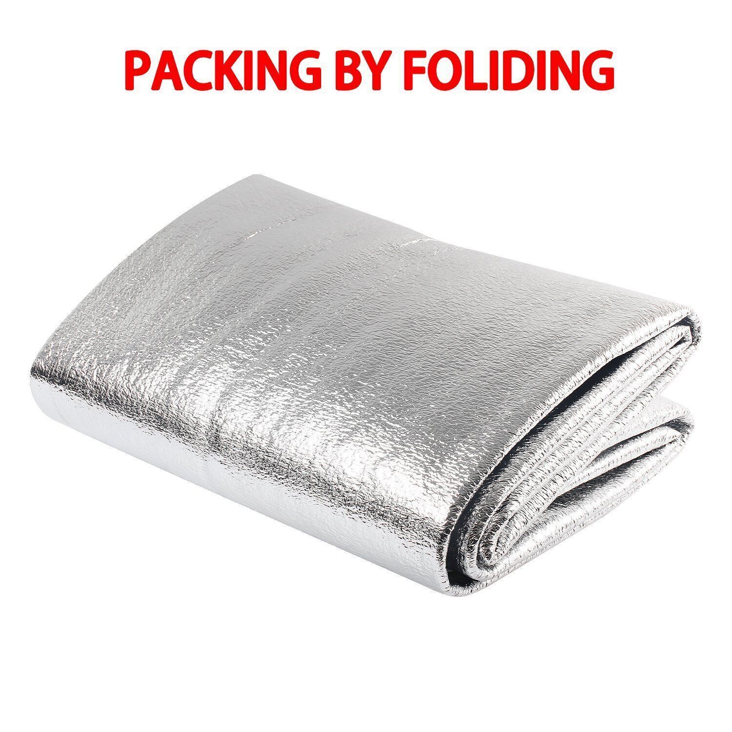 5mm Reflective Insulation Foam Core Radiant Barrier 40″×80″ for Ceilings Walls