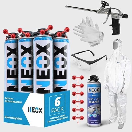 Neox Closed Cell Insulation Spray Foam Kit, 29.6 oz, All-in-One