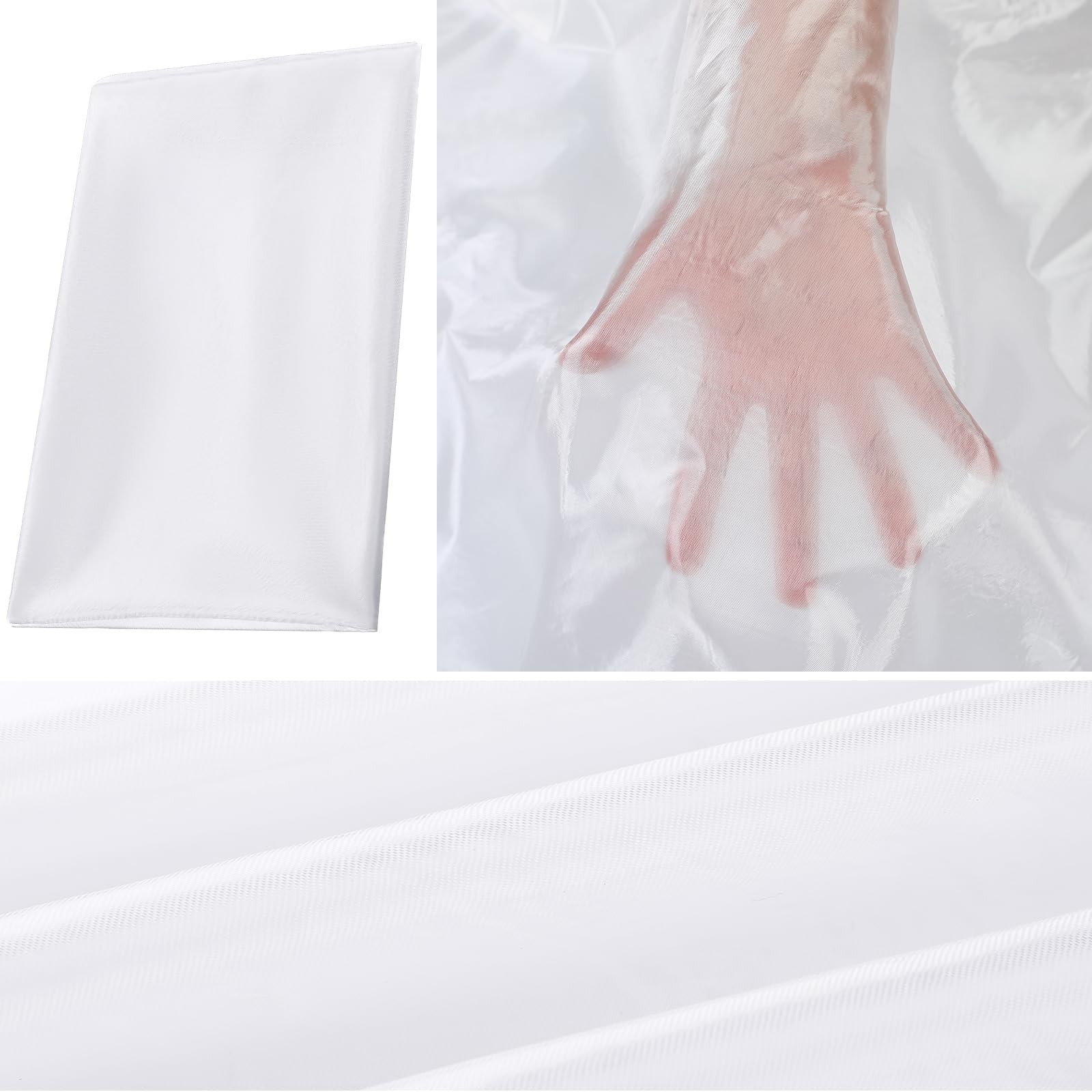 SATINIOR 1 Pcs Lightweight Fiberglass 47″ W x 80″ L x 0.03mm, plain weave
